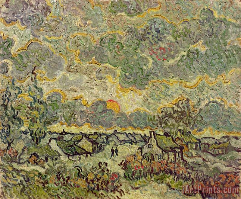 Vincent Van Gogh Autumn Landscape Art Print