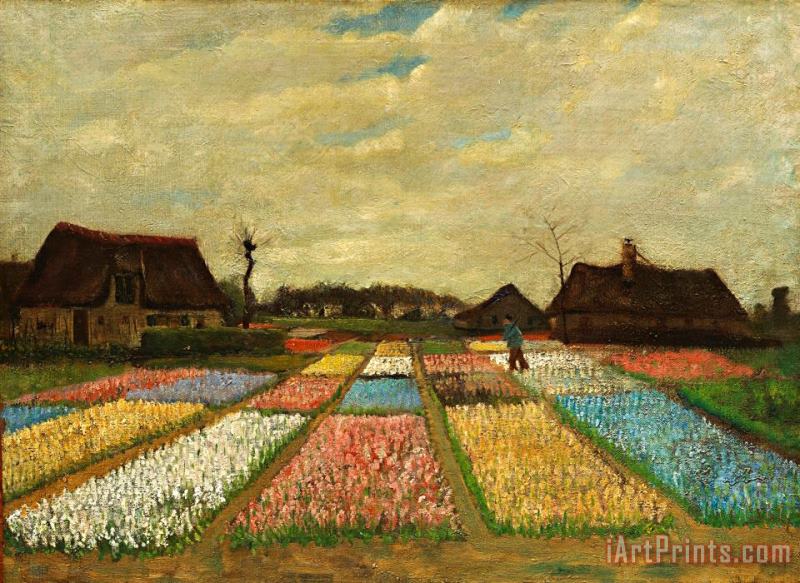 Vincent van Gogh Flower Beds in Holland Art Painting