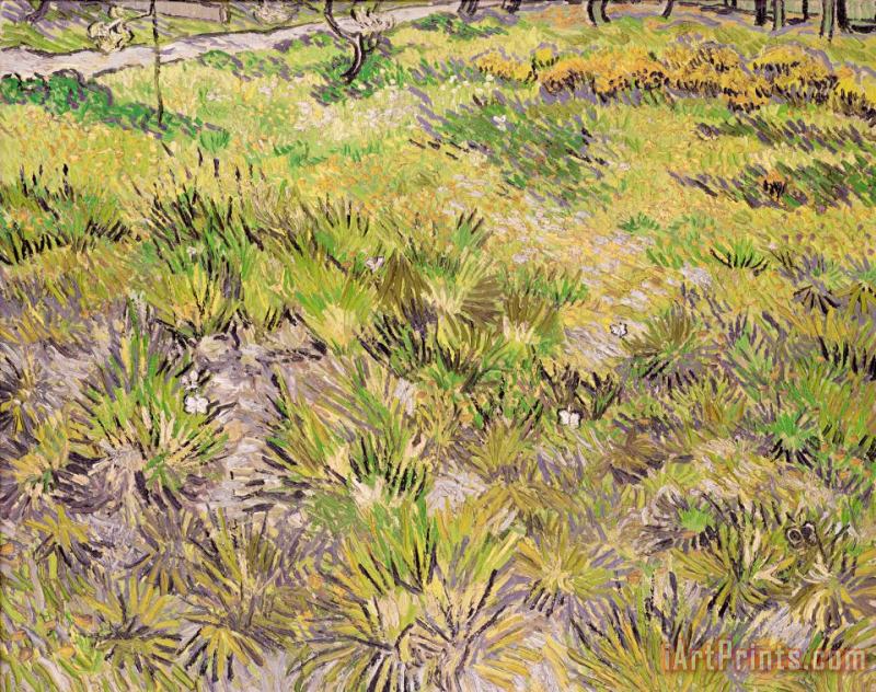 Vincent van Gogh Meadow With Butterflies Art Painting