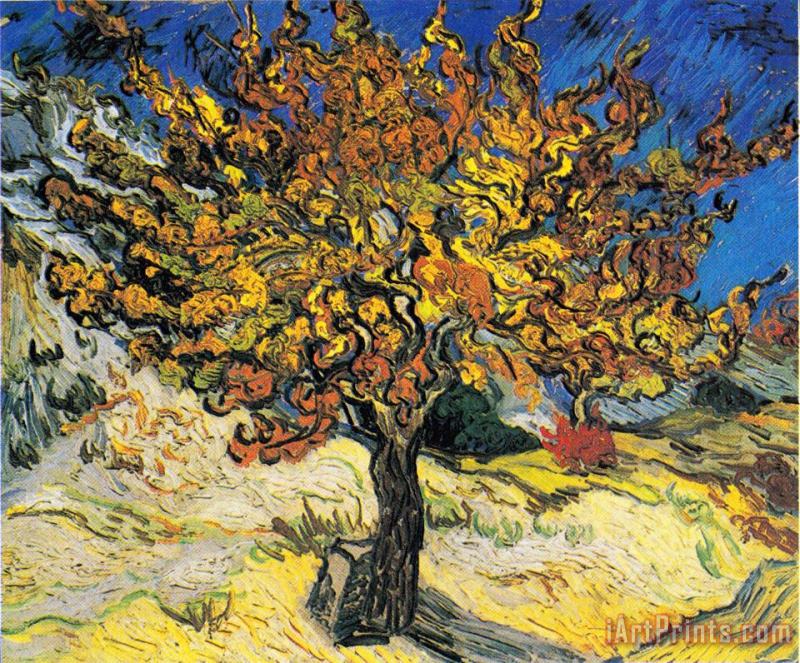 Mulberry-tree painting - Vincent van Gogh Mulberry-tree Art Print