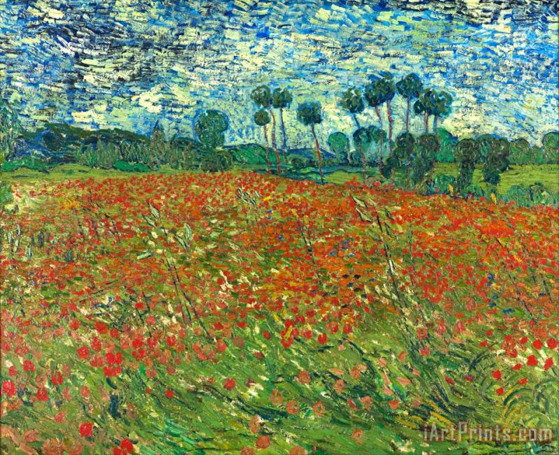 Vincent van Gogh Poppy Field Art Painting