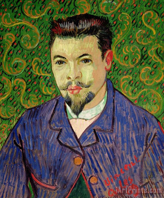 Vincent van Gogh Portrait Of Dr Felix Rey Art Painting