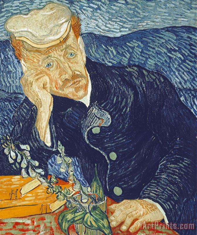 Portrait Of Dr Gachet painting - Vincent van Gogh Portrait Of Dr Gachet Art Print