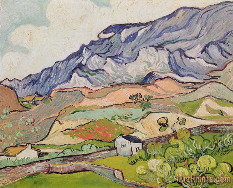 The Alpilles painting - Vincent van Gogh The Alpilles Art Print