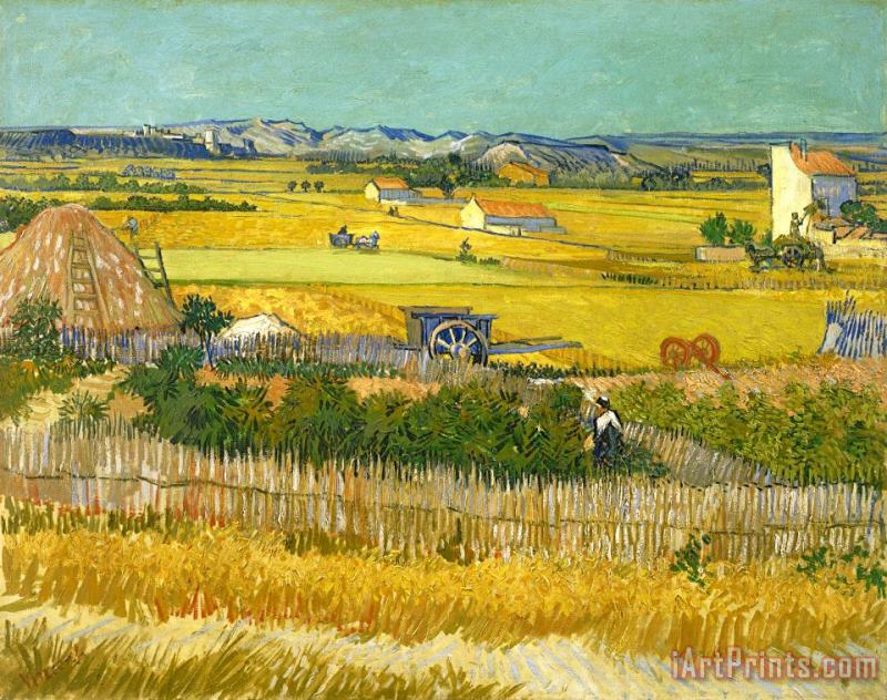 The Harvest painting - Vincent van Gogh The Harvest Art Print
