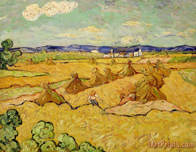 Vincent van Gogh The Haystacks Art Painting