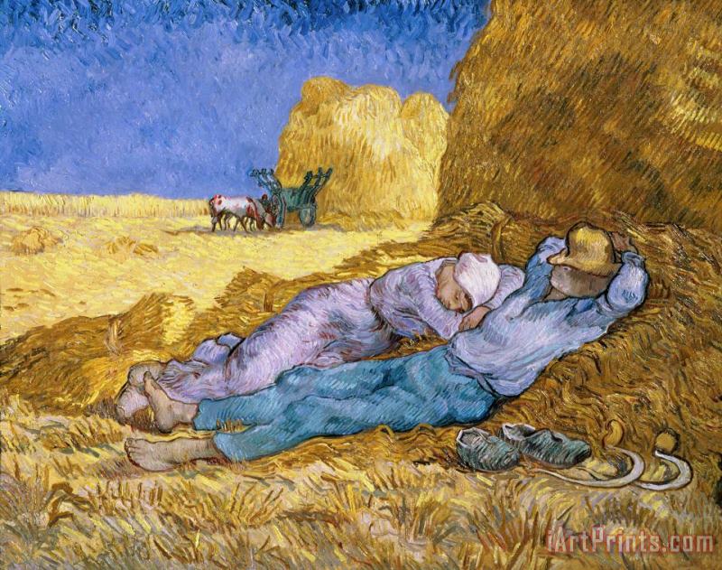 The Siesta painting - Vincent van Gogh The Siesta Art Print