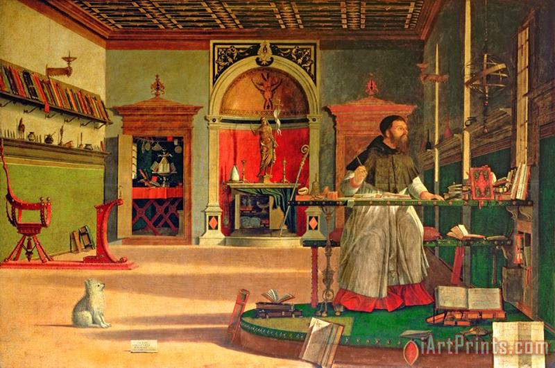 Vittore Carpaccio Vision Of St. Augustine Art Print
