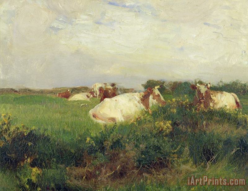 Walter Frederick Osborne Cows in Field Art Print