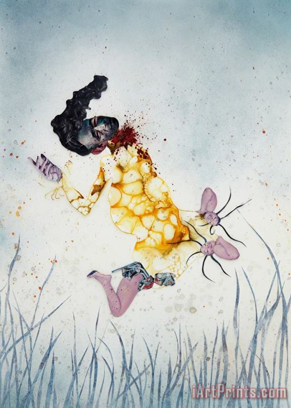 I Never Asked You to Listen, 2004 painting - Wangechi Mutu I Never Asked You to Listen, 2004 Art Print