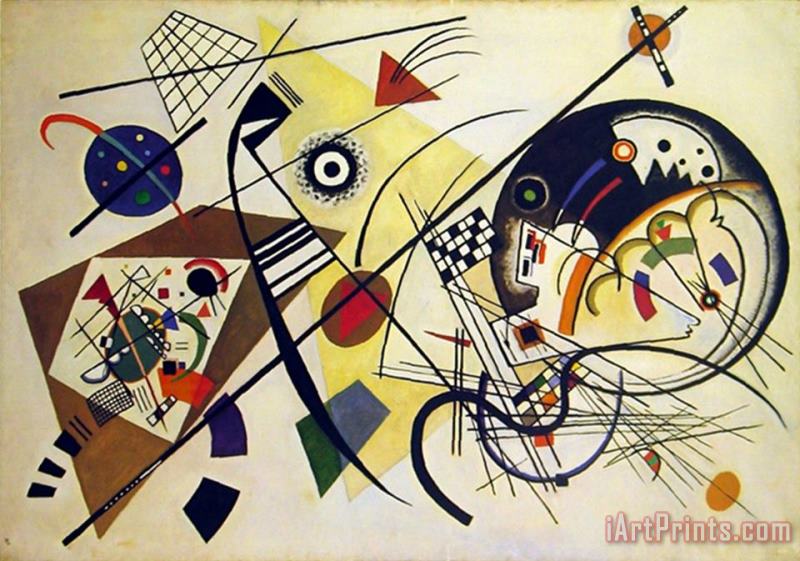 Wassily Kandinsky Durchgehender Strich Art Painting