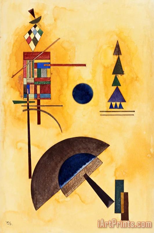 Wassily Kandinsky Halbkreis (semicircle) Art Print