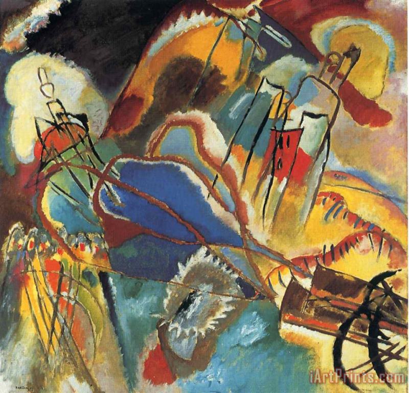 Wassily Kandinsky Improvisation 30 Cannons 1913 Art Painting