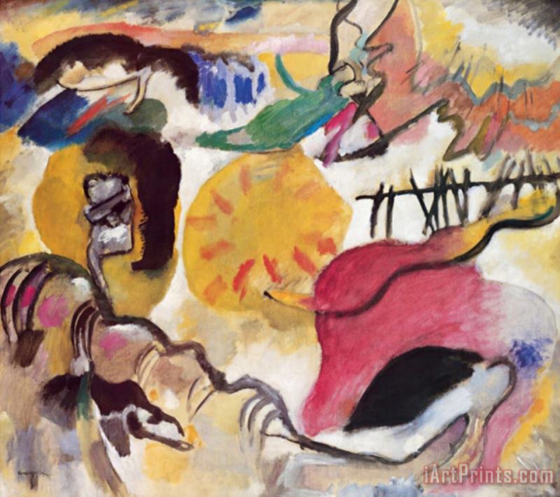 Wassily Kandinsky Improvisation No 27 The Garden of Love C 1912 Art Print