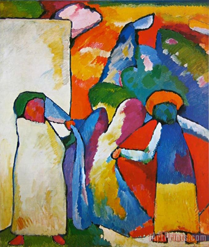 Improvisation No 6 painting - Wassily Kandinsky Improvisation No 6 Art Print