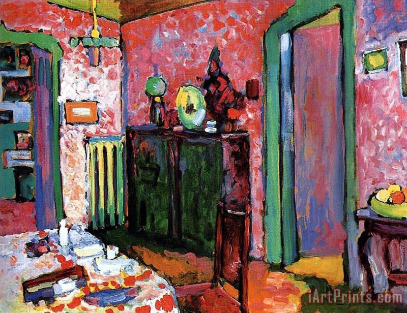 Wassily Kandinsky Interior My Dining Room 1909 Art Painting