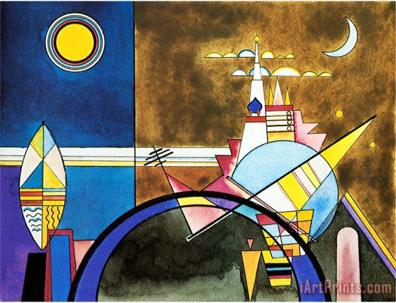 Wassily Kandinsky Picture Xvi The Great Gate of Kiev Stage Set for Mussorgsky's Pictures at an Exhibition in 1928 Art Print