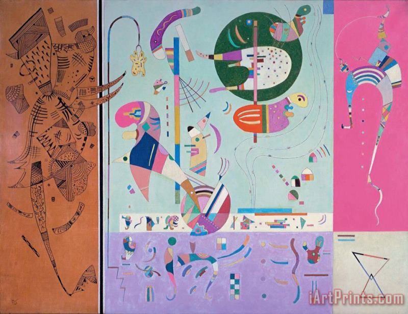 Various Parts 1940 painting - Wassily Kandinsky Various Parts 1940 Art Print