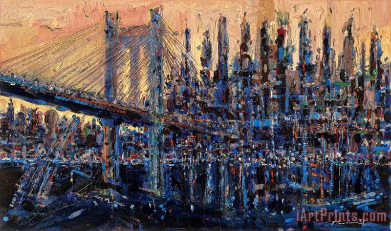 Wayne Thiebaud Bridge City, 1957 Art Print