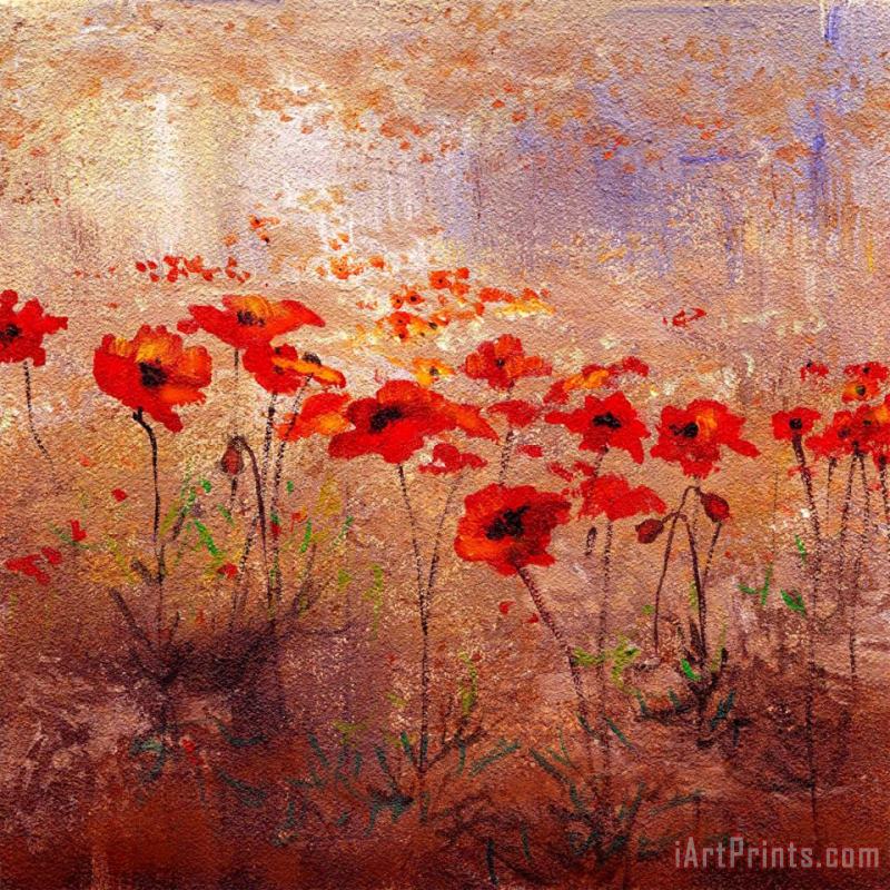 Wendy Kroeker Field Poppies 2 Art Painting