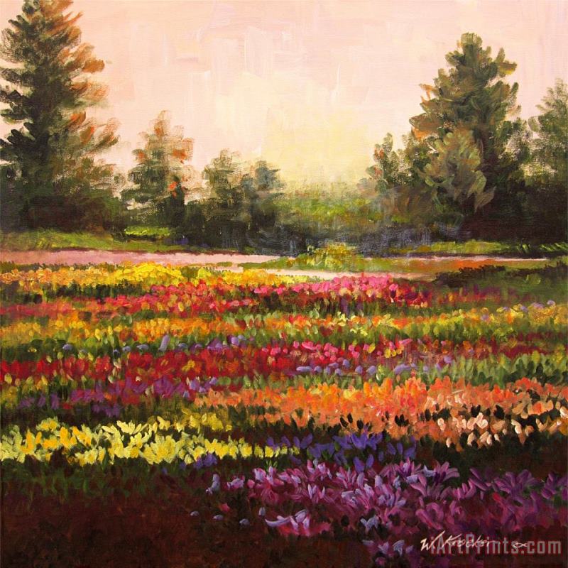 Lily Nook Display Garden painting - Wendy Kroeker Lily Nook Display Garden Art Print