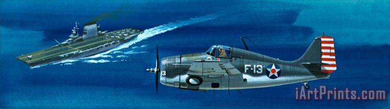 Grumman F4RF-3 Wildcat painting - Wilf Hardy Grumman F4RF-3 Wildcat Art Print