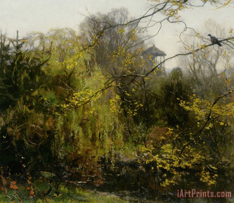 Willem Bastiaan Tholen A View of a Park Art Painting