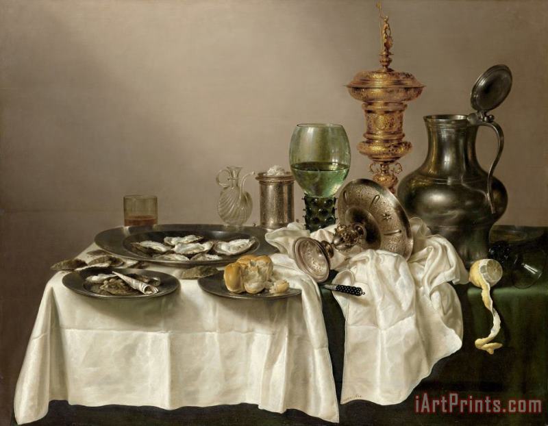 Willem Claesz Heda Still Life with Gilt Goblet Art Painting