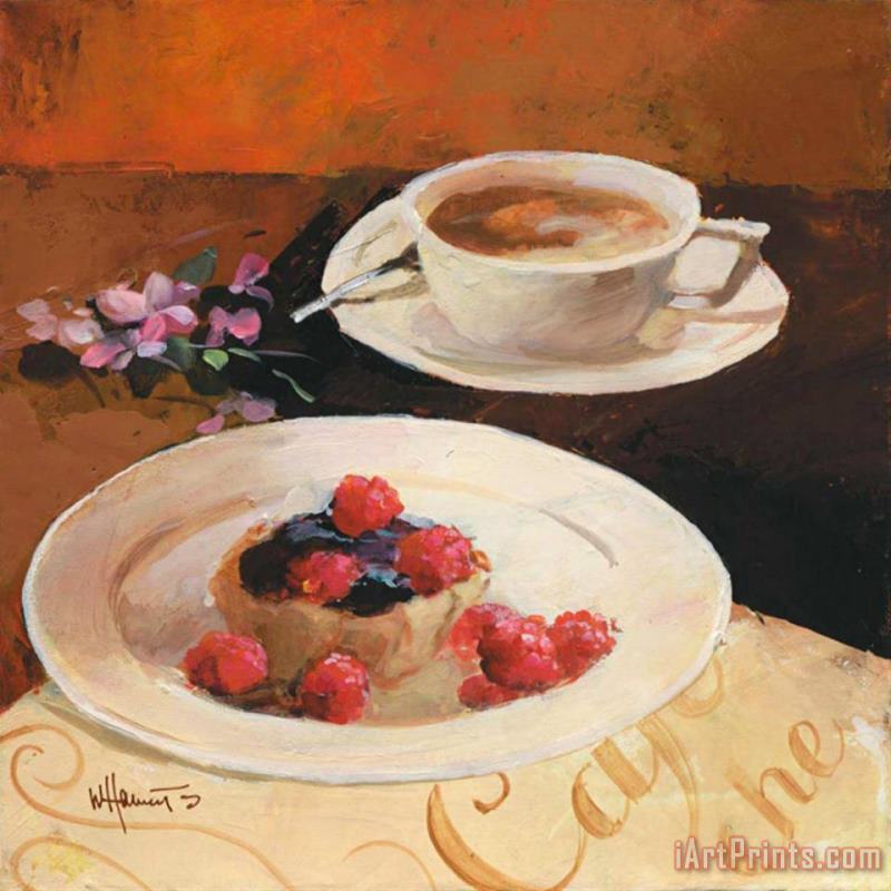 Cafe Grande Iv painting - willem haenraets Cafe Grande Iv Art Print