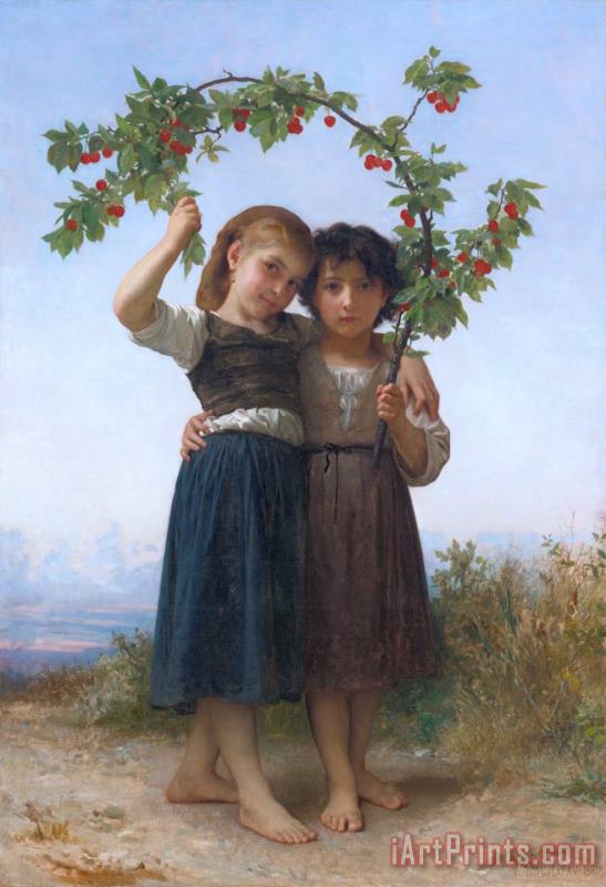 William Adolphe Bouguereau La Branche De Cerisier (the Cherry Branch) Art Painting
