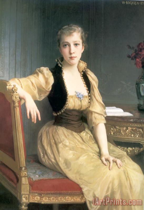 William Adolphe Bouguereau Lady Maxwell Art Print