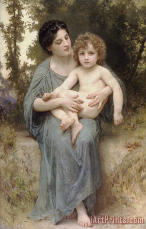 Little Brother painting - William Adolphe Bouguereau Little Brother Art Print