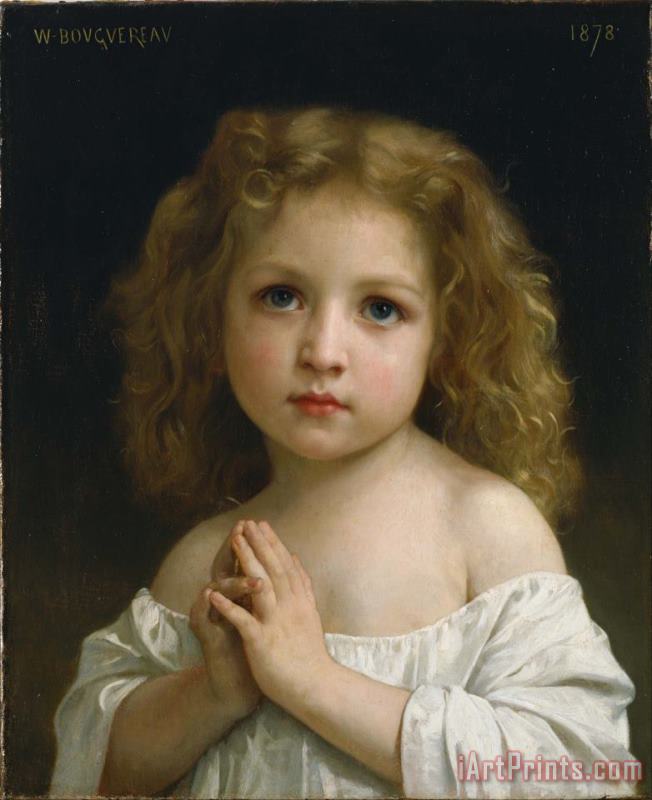Little Girl painting - William Adolphe Bouguereau Little Girl Art Print