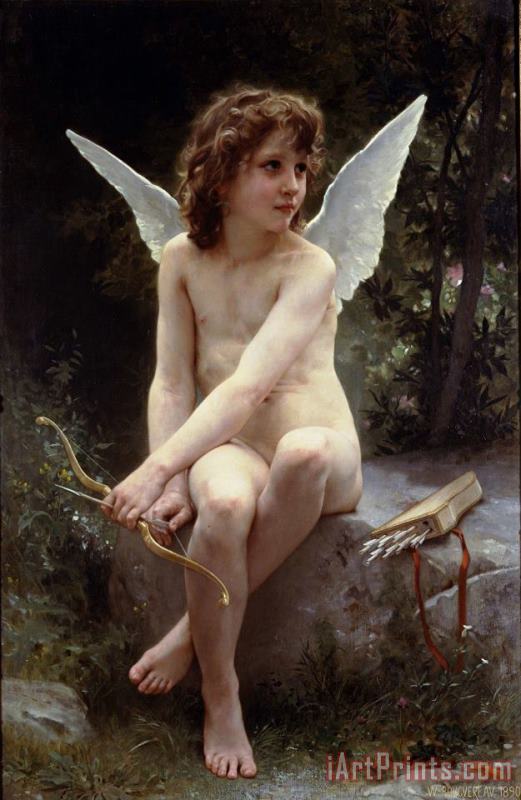 William Adolphe Bouguereau Love on The Look Out Art Print
