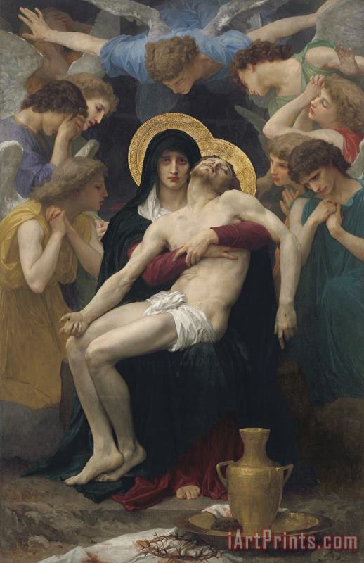 Pieta painting - William Adolphe Bouguereau Pieta Art Print