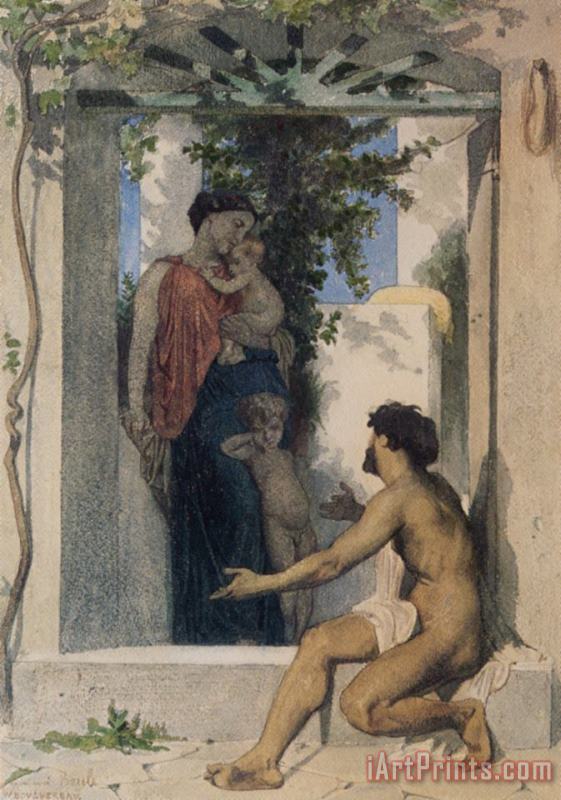 William Adolphe Bouguereau Roman Charity Art Painting