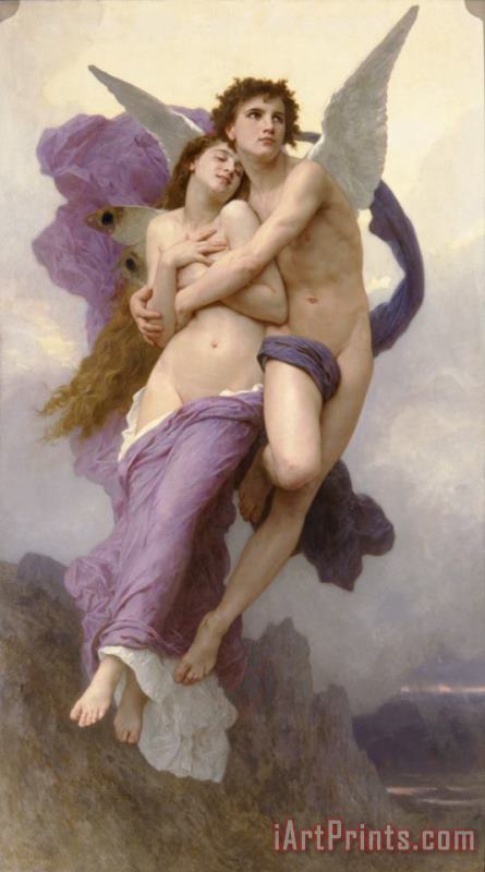 William Adolphe Bouguereau The Abduction Of Psyche Art Painting