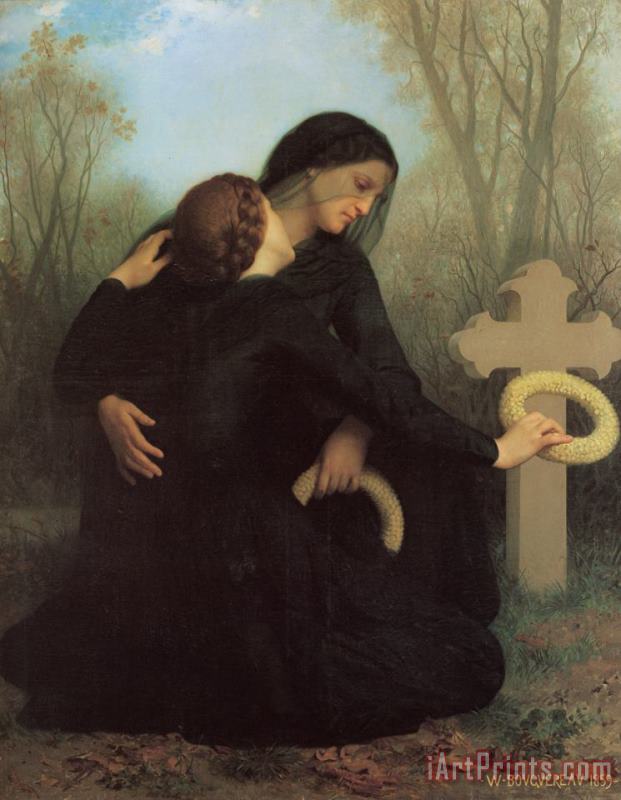 William Adolphe Bouguereau The Day of The Dead Art Print