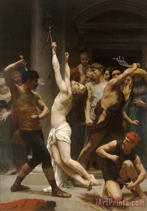 William Adolphe Bouguereau The Flagellation of Our Lord Jesus Christ Art Painting