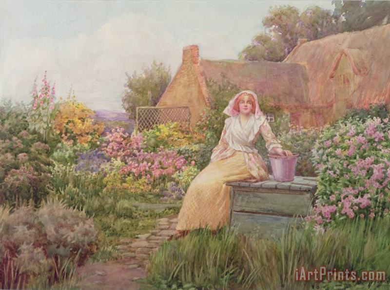 At the Well painting - William Ashburner At the Well Art Print