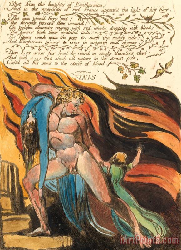 William Blake Europe. a Prophecy, Plate 17, 