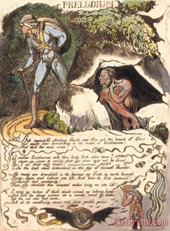 William Blake Europe. a Prophecy, Plate 3, 