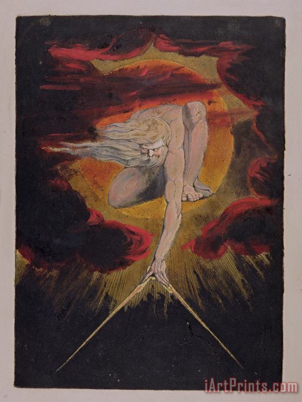 William Blake  Frontispiece from 'Europe. A Prophecy' Art Print