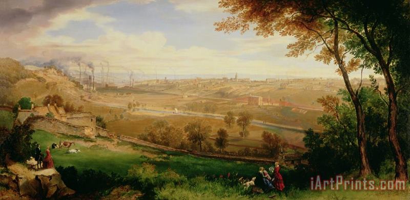 William Cowen View of Bradford Art Painting