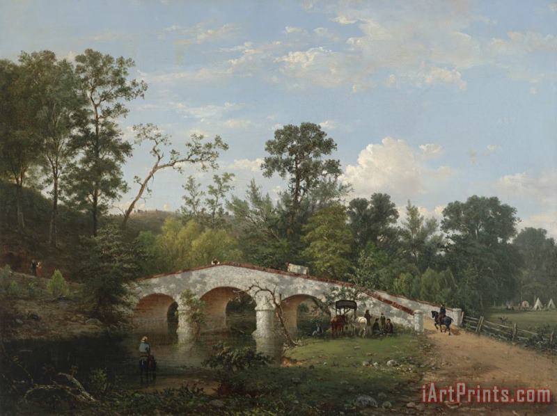 Antietam Bridge painting - William D. MacLeod Antietam Bridge Art Print