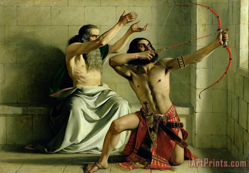 William Dyce Joash Shooting the Arrow of Deliverance Art Painting