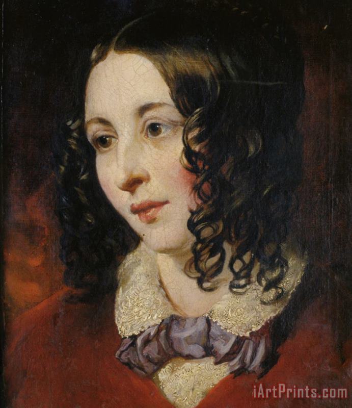 Portrait of Miss Eliza Cook painting - William Etty Portrait of Miss Eliza Cook Art Print