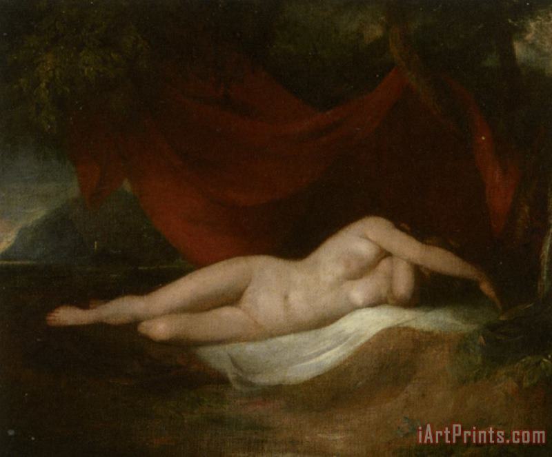 Reclining Female Nude painting - William Etty Reclining Female Nude Art Print