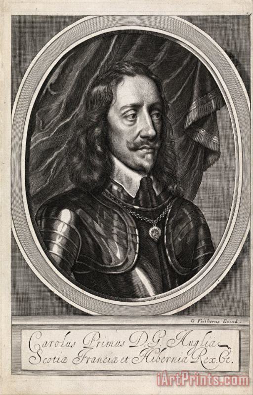 Charles I painting - William Faithorne Charles I Art Print