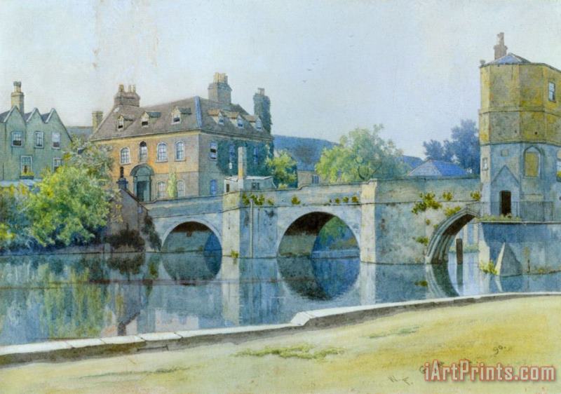 William Fraser Garden The Bridge at St. Ives Art Painting